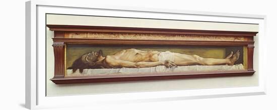 The Body of the Dead Christ in the Tomb. 1521-Hans Holbein the Younger-Framed Giclee Print