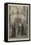 The Body of the Late Francis Deak Lying in State at Pesth, Visit of the Empress of Austria-Joseph Nash-Framed Stretched Canvas