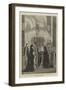 The Body of the Late Francis Deak Lying in State at Pesth, Visit of the Empress of Austria-Joseph Nash-Framed Giclee Print