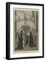 The Body of the Late Francis Deak Lying in State at Pesth, Visit of the Empress of Austria-Joseph Nash-Framed Giclee Print