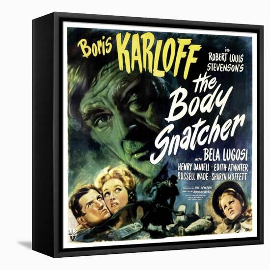 The Body Snatcher, Boris Karloff (Top), Sharyn Moffett (Bottom, Right), 1945-null-Framed Stretched Canvas