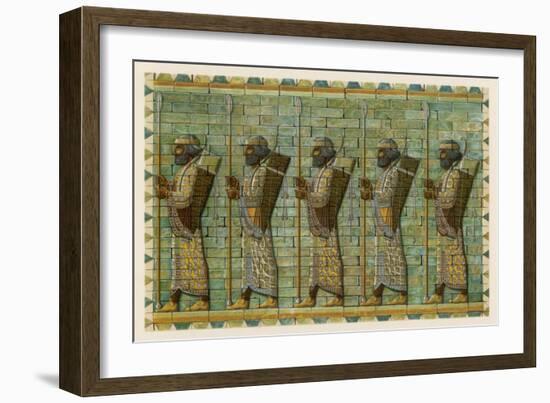 The Bodyguard of a Persian King-M. Kuhnert-Framed Art Print