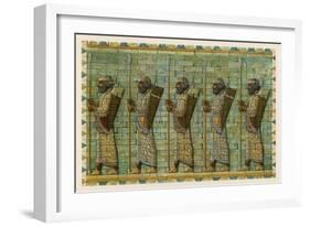 The Bodyguard of a Persian King-M. Kuhnert-Framed Art Print
