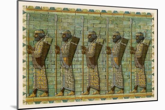 The Bodyguard of a Persian King-M. Kuhnert-Mounted Art Print