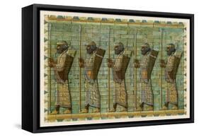 The Bodyguard of a Persian King-M. Kuhnert-Framed Stretched Canvas