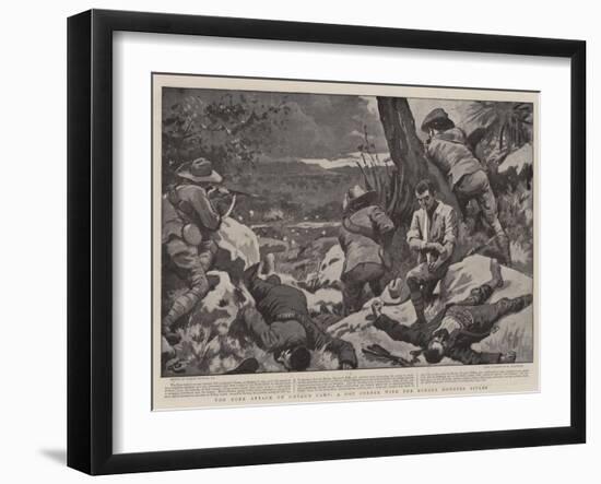 The Boer Attack on Caesar's Camp, a Hot Corner with the Border Mounted Rifles-Gordon Frederick Browne-Framed Giclee Print