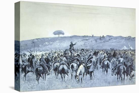 The Boer General De Wet with His Command, 1900-John Burnet-Stretched Canvas