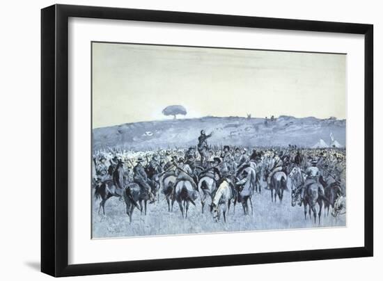 The Boer General De Wet with His Command, 1900-John Burnet-Framed Giclee Print