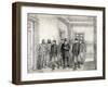 The Boer President Kruger Leaving the Chamber of Deputies in Pretoria, 1896-Melton Prior-Framed Giclee Print