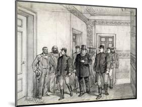 The Boer President Kruger Leaving the Chamber of Deputies in Pretoria, 1896-Melton Prior-Mounted Giclee Print