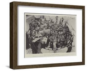 The Boer Prisoner as Toy-Maker on Board Ship-null-Framed Giclee Print