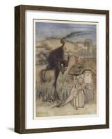 The Bogey Beast-Arthur Rackham-Framed Art Print