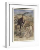 The Bogey Beast-Arthur Rackham-Framed Art Print