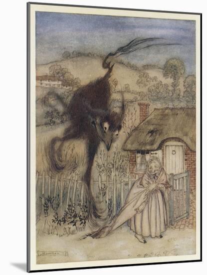 The Bogey-Beast-Arthur Rackham-Mounted Art Print