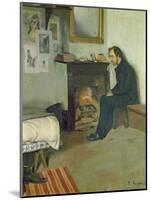 The Bohemian (Portrait of Erik Satie in His Studio in Montmartre), 1891-Santiago Rusinol i Prats-Mounted Giclee Print