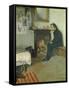 The Bohemian (Portrait of Erik Satie in His Studio in Montmartre), 1891-Santiago Rusinol i Prats-Framed Stretched Canvas