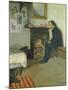 The Bohemian (Portrait of Erik Satie in His Studio in Montmartre), 1891-Santiago Rusinol i Prats-Mounted Giclee Print