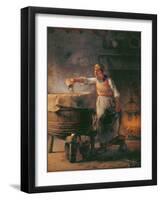 The Boiler, 1853-54-Jean-François Millet-Framed Giclee Print