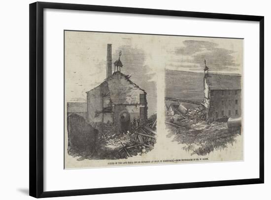 The Boiler Explosion at Dean, in Rossendale-null-Framed Giclee Print