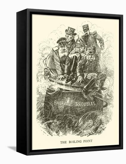 The Boiling Point' for 'Mr Punch's History of Modern England', by Charles L. Graves, 1922-Leonard Raven-hill-Framed Stretched Canvas