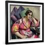 The Bokhara Coat, 1920-Mark Gertler-Framed Giclee Print