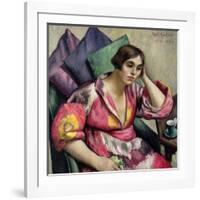 The Bokhara Coat, 1920-Mark Gertler-Framed Giclee Print