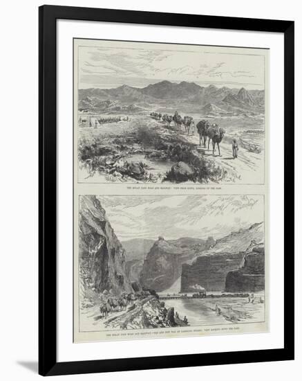 The Bolan Pass Road and Railway-null-Framed Giclee Print