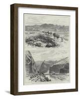 The Bolan Pass Road and Railway-null-Framed Giclee Print