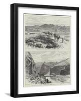 The Bolan Pass Road and Railway-null-Framed Giclee Print