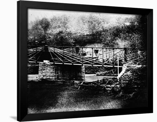 The Bollman Truss Bridge; Savage Maryland-null-Framed Photographic Print