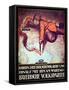 'The Bolshevik Is Loose', German Anti-Communist Poster, C.1923-null-Framed Stretched Canvas