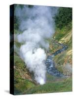 The Bolshoi / Greater Geyser Erupting, Geyser Valley, Kronotsky Zapovednik, Russia-Igor Shpilenok-Stretched Canvas