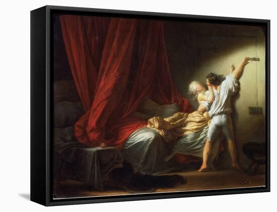 The Bolt (Or the Lock) - Oil on Canvas, 1777-Jean-Honore Fragonard-Framed Stretched Canvas