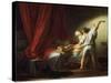 The Bolt (Or the Lock) - Oil on Canvas, 1777-Jean-Honore Fragonard-Stretched Canvas