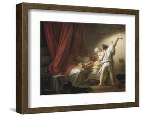 The Bolt-Jean-Honoré Fragonard-Framed Art Print