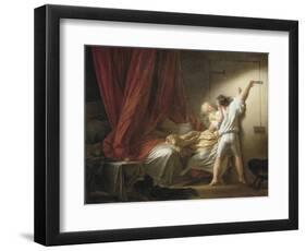 The Bolt-Jean-Honoré Fragonard-Framed Art Print