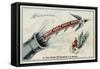 The Bomb Train - 100 Kilometres Per Second-null-Framed Stretched Canvas