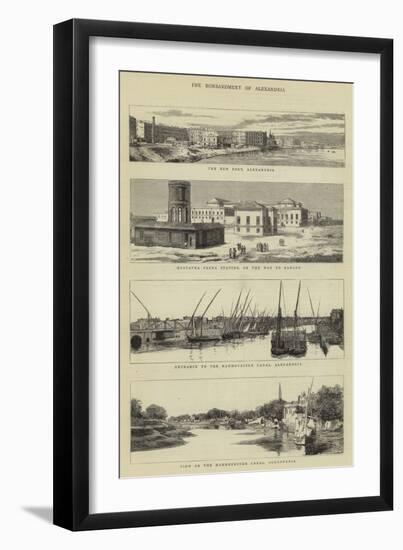 The Bombardment of Alexandria-null-Framed Premium Giclee Print