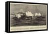 The Bombardment of Matanzas Forts by the United States Cruisers-null-Framed Stretched Canvas