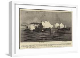 The Bombardment of Matanzas Forts by the United States Cruisers-null-Framed Giclee Print