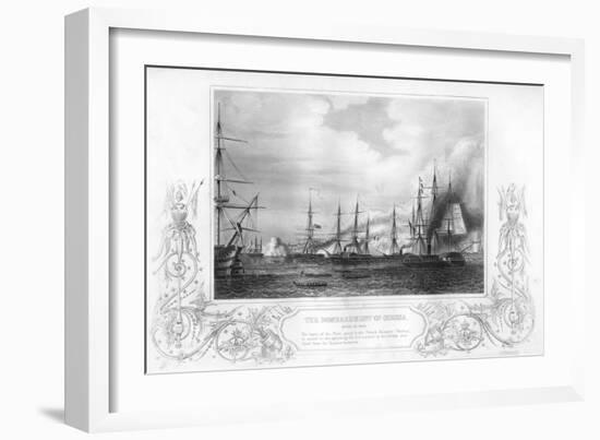 The Bombardment of Odessa, Ukraine, During the Crimean War, 1854-George Greatbatch-Framed Giclee Print