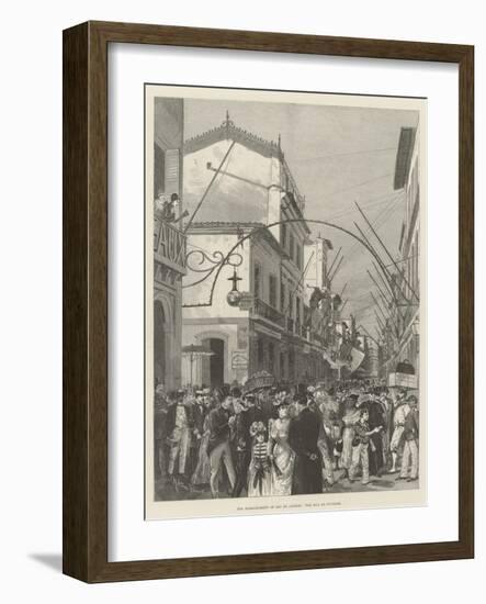 The Bombardment of Rio De Janeiro, the Rua Do Ouvidor-Melton Prior-Framed Giclee Print