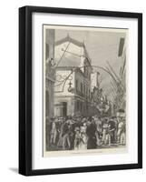 The Bombardment of Rio De Janeiro, the Rua Do Ouvidor-Melton Prior-Framed Giclee Print