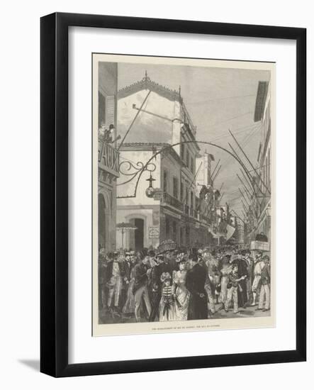 The Bombardment of Rio De Janeiro, the Rua Do Ouvidor-Melton Prior-Framed Giclee Print