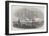 The Bombardment of Sveaborg, Burning of the 60 Gun-Boat Sheds, Sketched from an Opposite Rock-John Wilson Carmichael-Framed Giclee Print