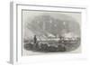 The Bombardment of Sveaborg, Burning of the 60 Gun-Boat Sheds, Sketched from an Opposite Rock-John Wilson Carmichael-Framed Giclee Print