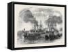 The Bombardment of Sveaborg: French Gun Boats Going to the Battery with Shot and Shell-John Wilson Carmichael-Framed Stretched Canvas