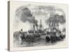 The Bombardment of Sveaborg: French Gun Boats Going to the Battery with Shot and Shell-John Wilson Carmichael-Stretched Canvas