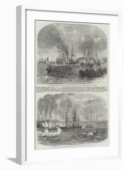 The Bombardment of Sveaborg-John Wilson Carmichael-Framed Giclee Print