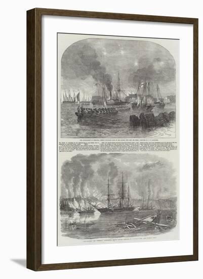 The Bombardment of Sveaborg-John Wilson Carmichael-Framed Giclee Print